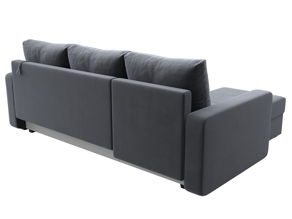 Диван угловой Ливерпуль Лайт левый угол (seven 17 серый)