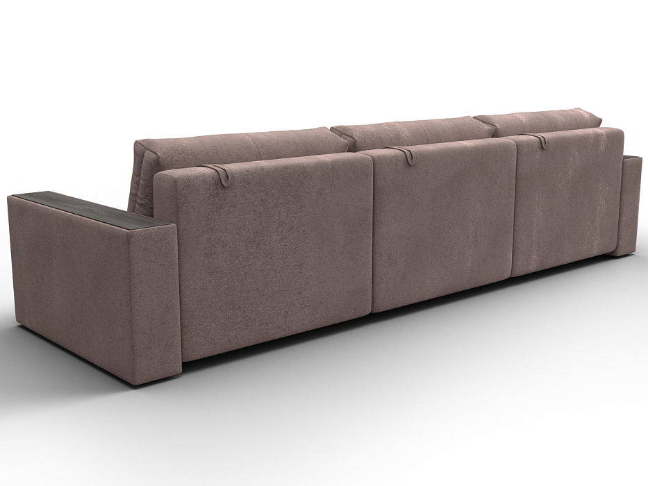 Диван прямой с декором Лига-049 НПБ Лонг (tower 05 бежевый)