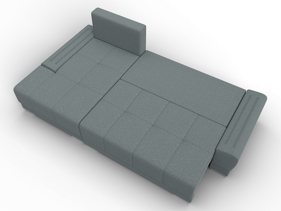 Диван угловой Лига-119 угол левый (амур 07 серый)