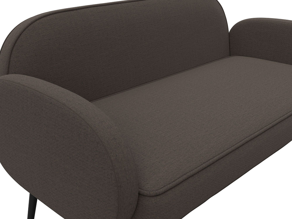 Диван прямой Лига-086 (рогожка амур 05 коричневый)