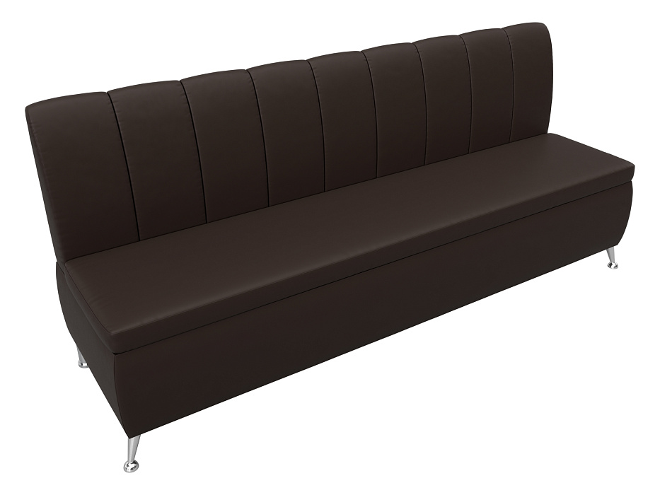 Диван кухонный прямой Кантри (коричневый)