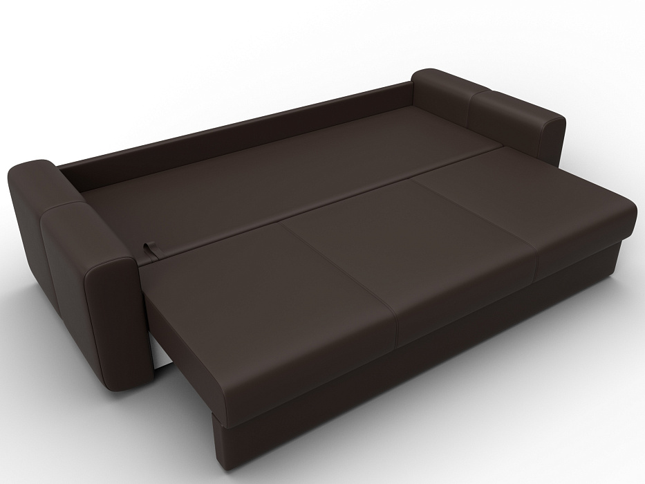 Диван прямой Лига-031 (коричневый)