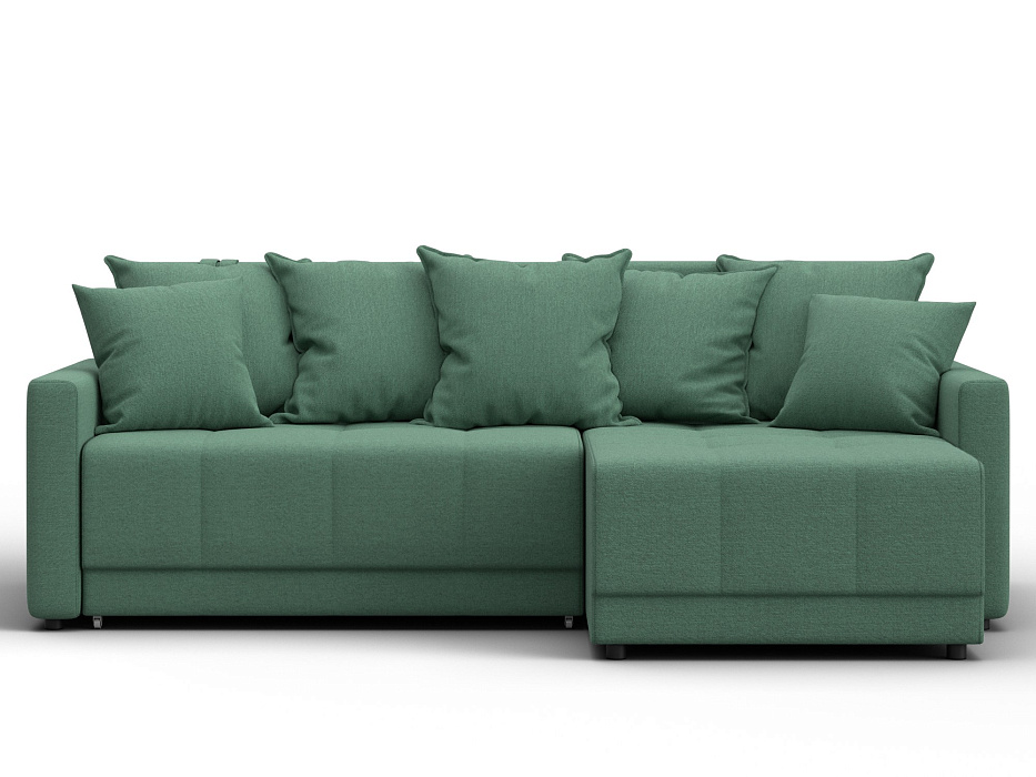 Диван угловой Лига-125 угол универсальный (амур 11 зеленый)