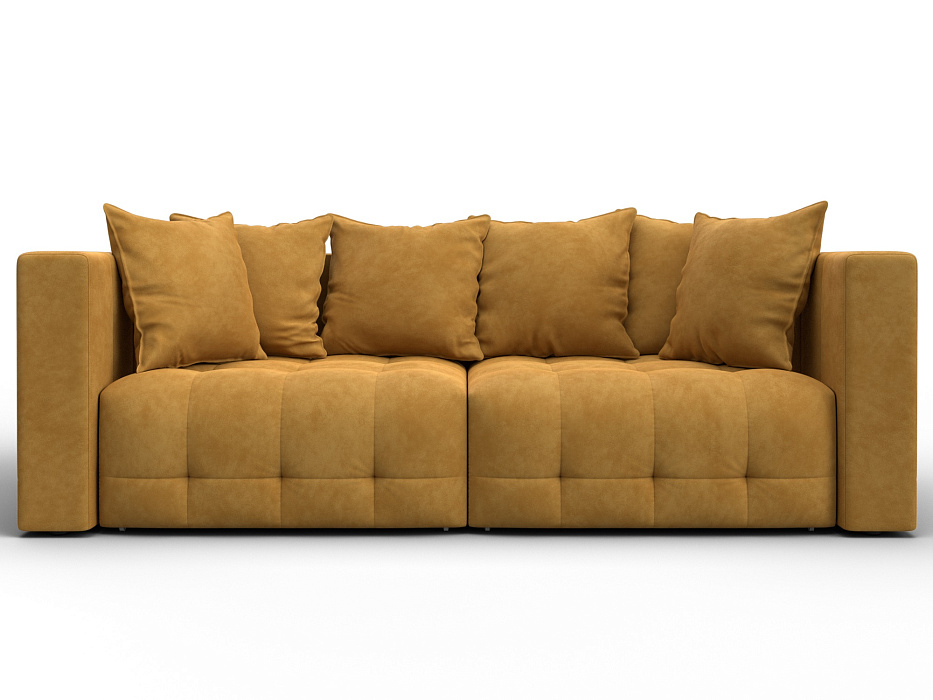 Диван прямой Лига-052 НПБ (brut 10 желтый)