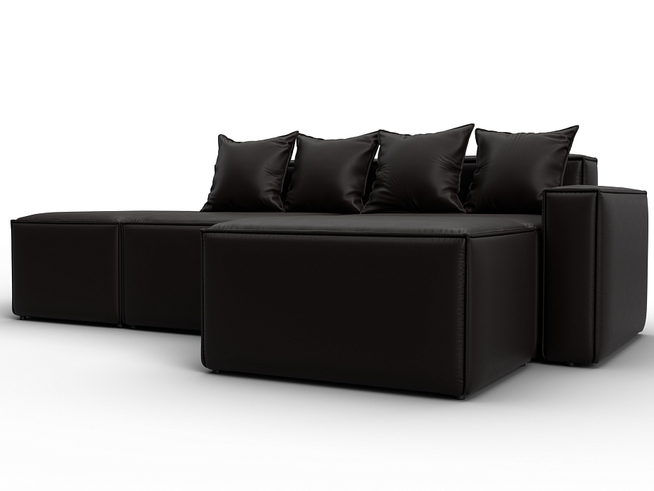 Диван угловой модульный Лига-063 угол правый (grifon 12 коричневый)