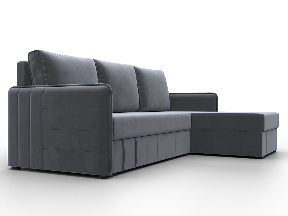 Диван угловой Слим угол универсальный (seven 17 серый)