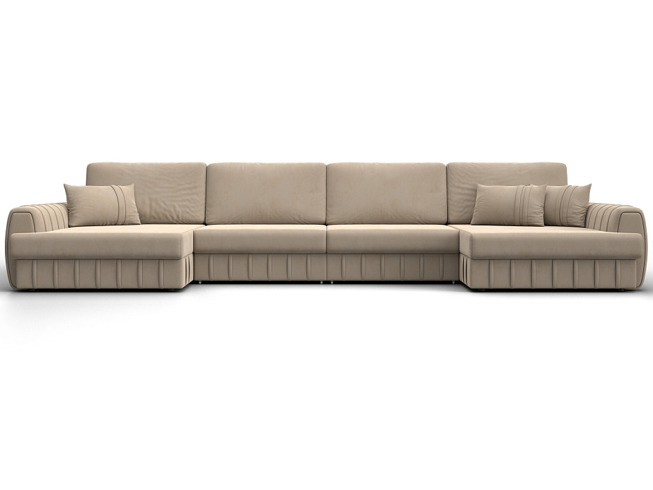 Диван П-образный Лига-057 НПБ Лонг (seven 729 бежевый)