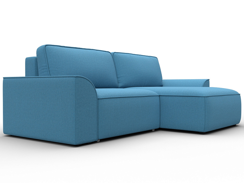 Диван угловой Лига-048 НПБ (амур 10 голубой)