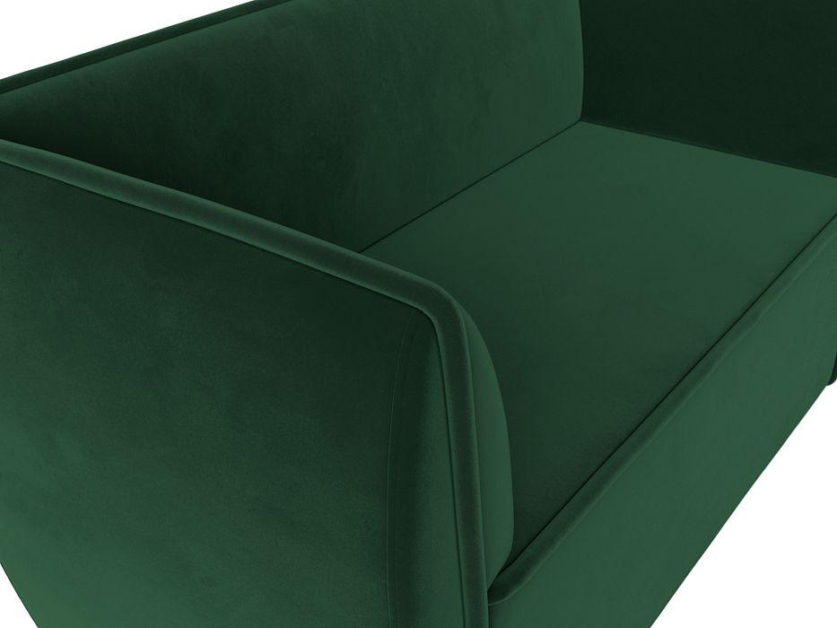 Диван кухонный прямой Бергамо 2-х местный (seven 626 зеленый)