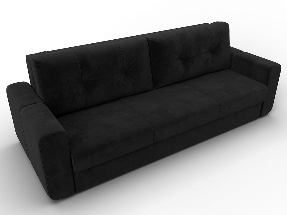 Диван прямой Лига-031 (seven 35 черный)