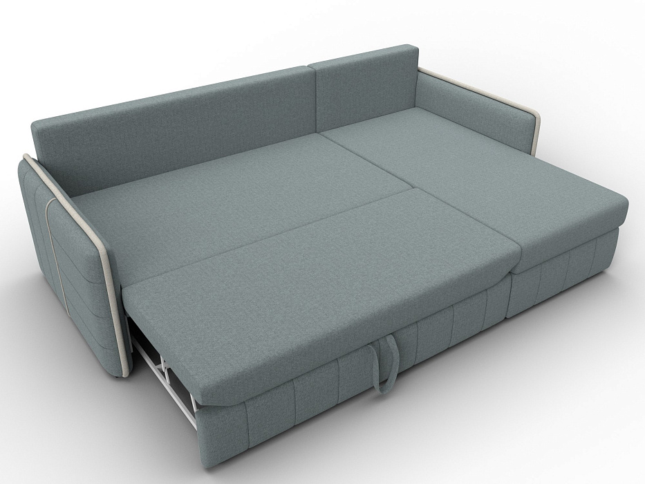 Диван угловой Лига-078 угол универсальный (амур 07 серый;амур 02 бежевый)