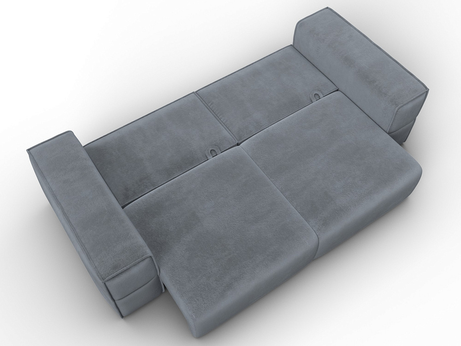 Диван прямой Лига-058 НПБ (tower 10 серый)