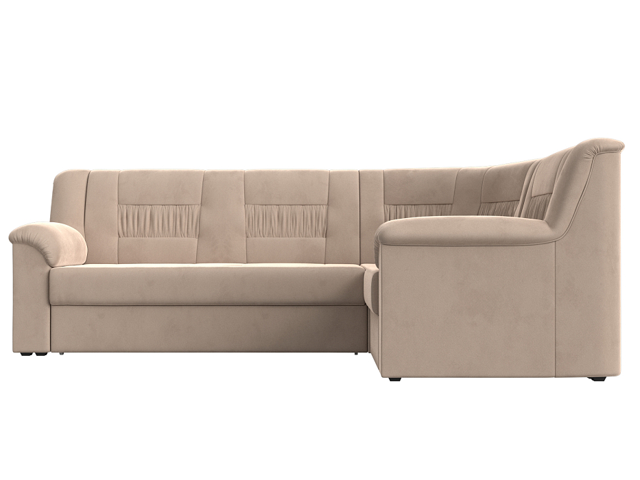 Диван угловой Карелия правый угол (seven 729 бежевый)