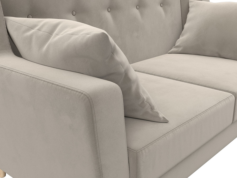 Диван кухонный прямой Брайтон 2 (бежевый)