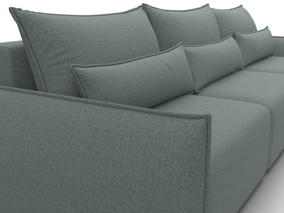 Диван прямой Лига-051 НПБ Лонг (амур 07 серый)