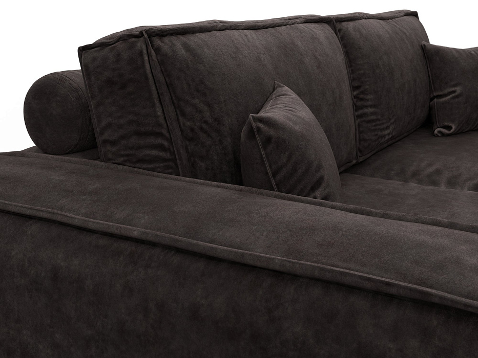 Диван прямой Лига-081 НПБ (brut 17 коричневый)