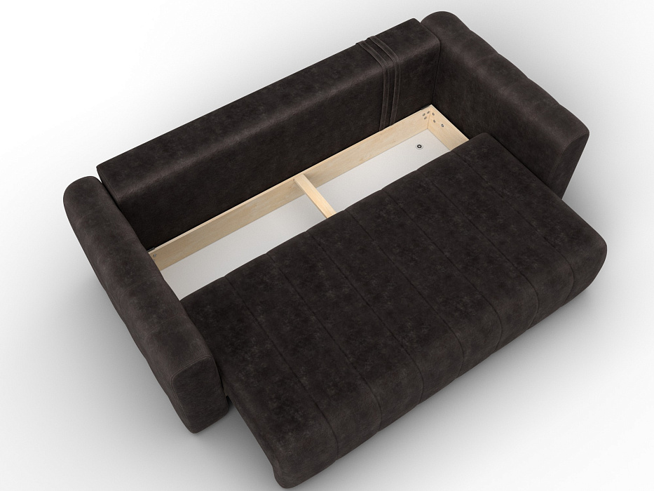 Диван прямой Лига-062 НПБ (brut 17 коричневый)