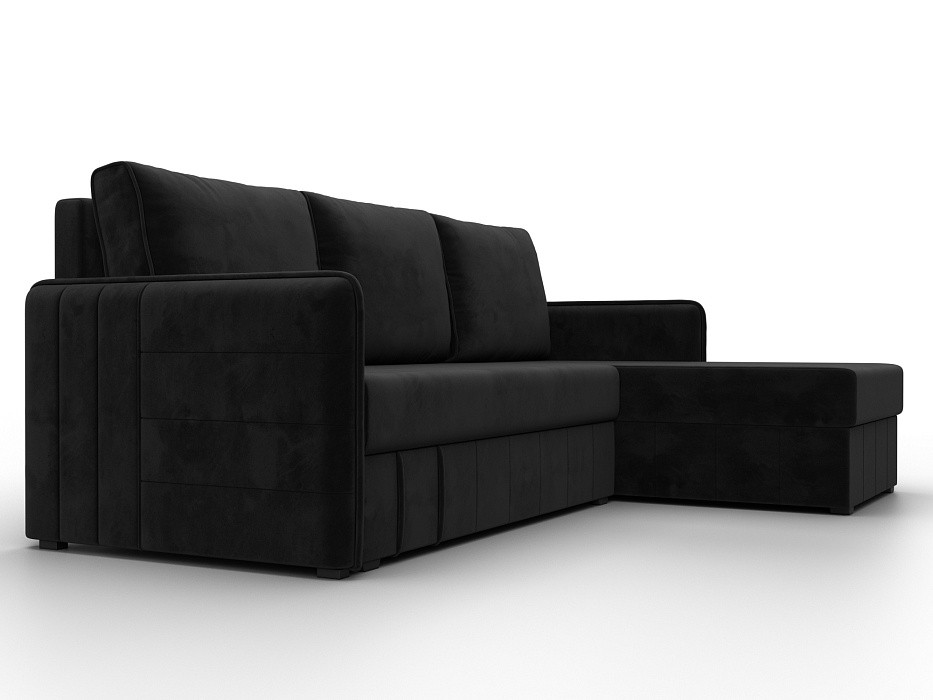 Диван угловой Слим угол универсальный (seven 35 черный)