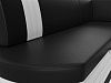 Кухонный угловой диван Токио правый угол (черный\белый цвет)