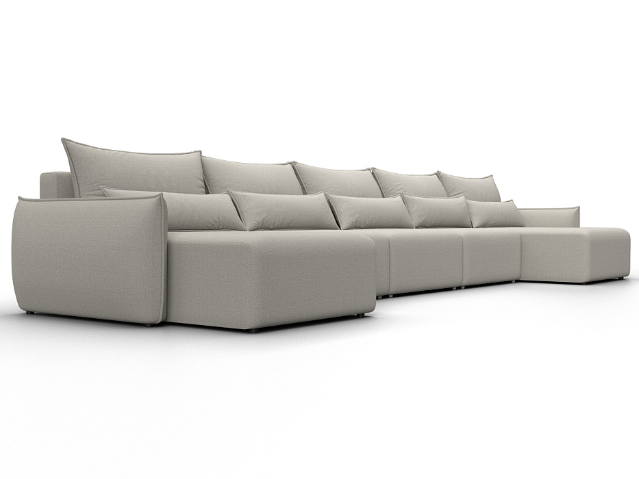 Диван П-образный Лига-051 НПБ МегаЛонг (амур 02 бежевый)