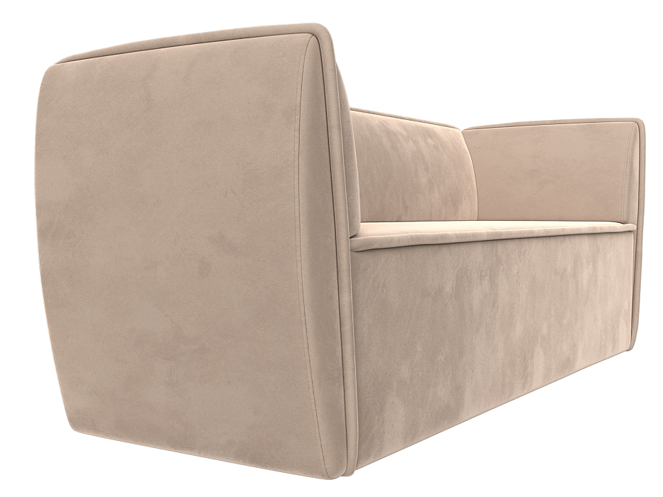 Диван кухонный прямой Бергамо 3-х местный (seven 729 бежевый)