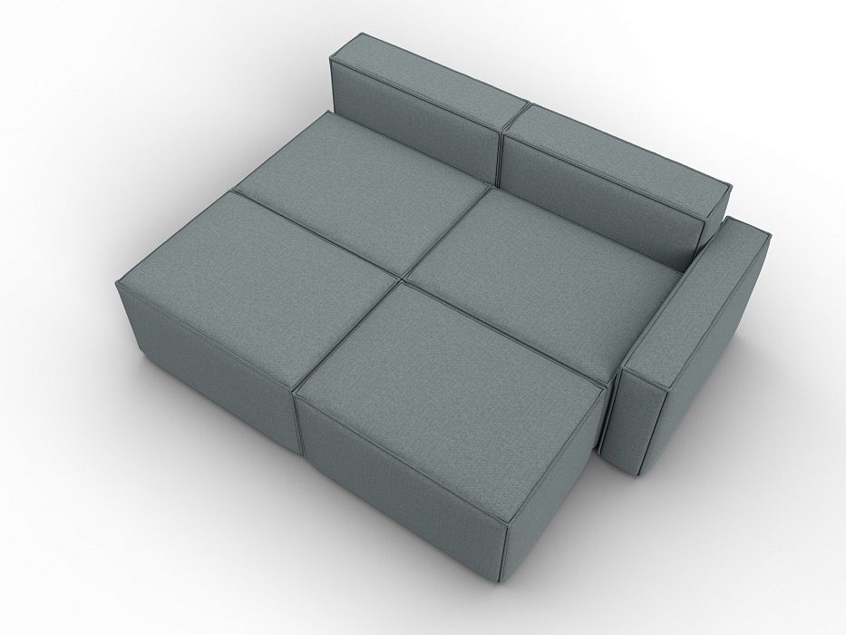 Диван угловой модульный Лига-063 угол правый (амур 07 серый)