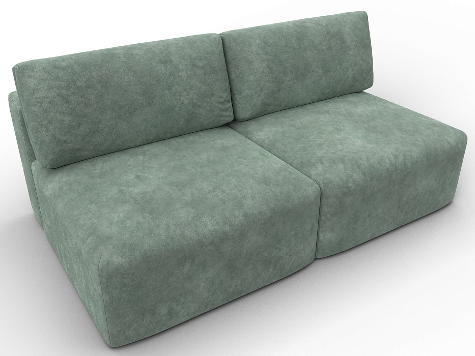 Диван прямой модульный Лига-060 НПБ (brut 08 зеленый)