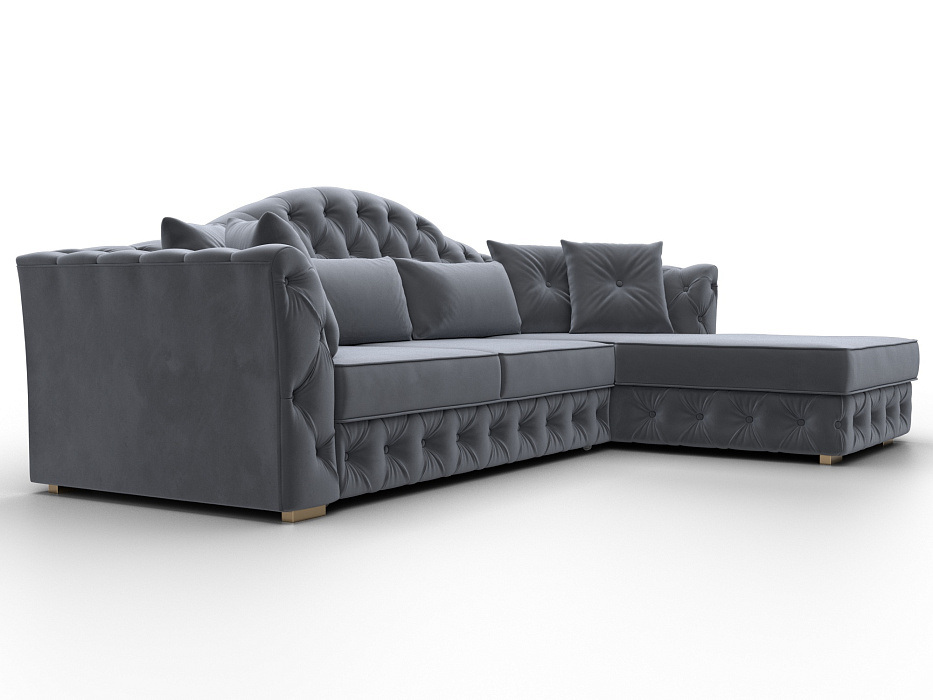 Диван угловой Артис правый угол (seven 17 серый)