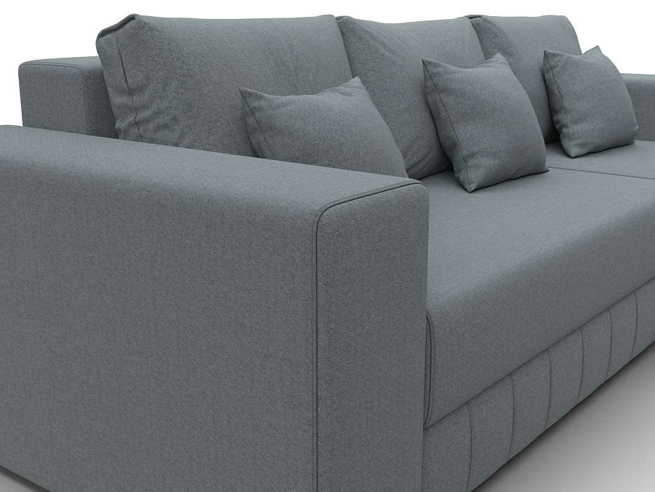 Диван угловой Лига-076 угол универсальный (амур 07 серый)