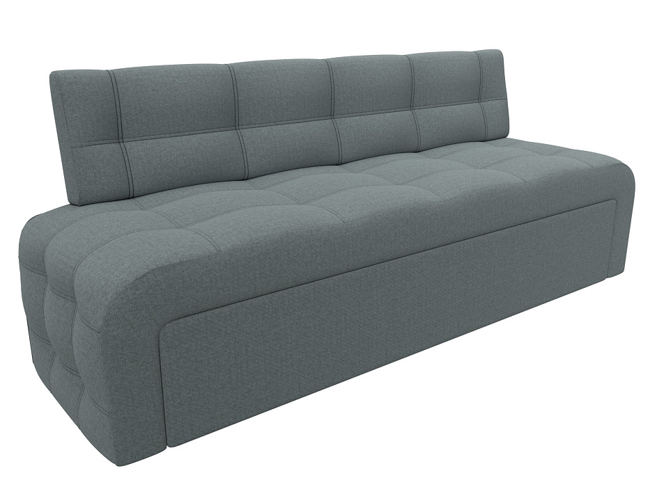 Диван кухонный прямой Люксор (амур 07 серый)