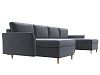 П-образный диван София (серый цвет)