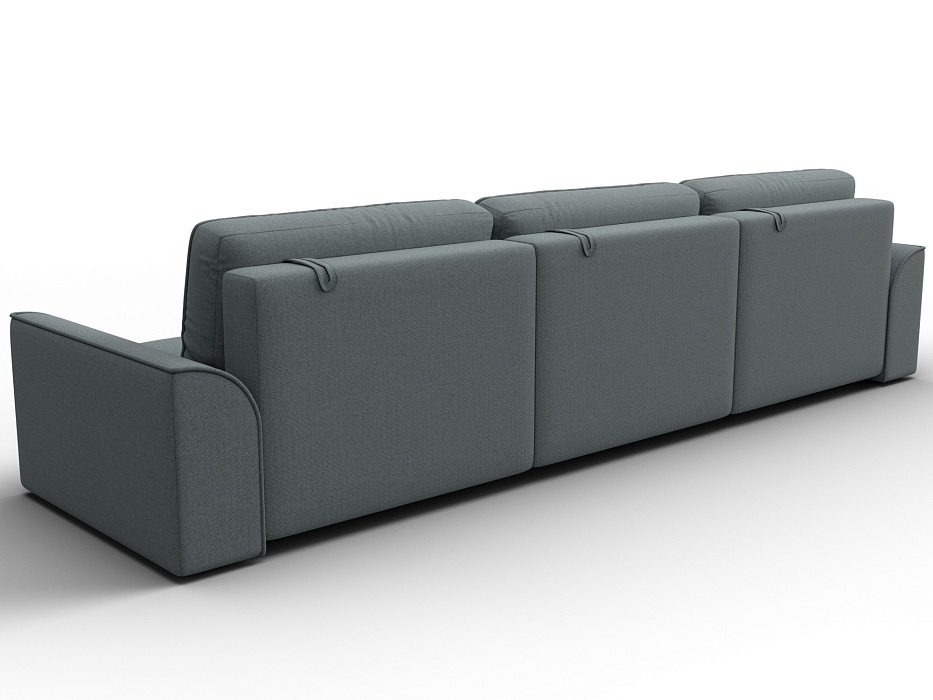 Диван прямой Лига-048 НПБ Лонг (амур 07 серый)