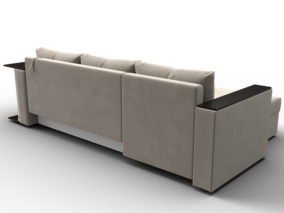 Диван угловой Атланта со столом левый угол (бежевый)