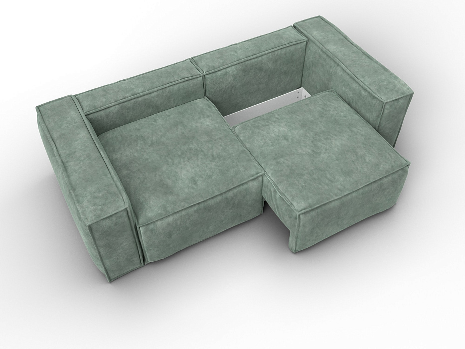 Диван прямой Лига-081 НПБ (brut 08 зеленый)