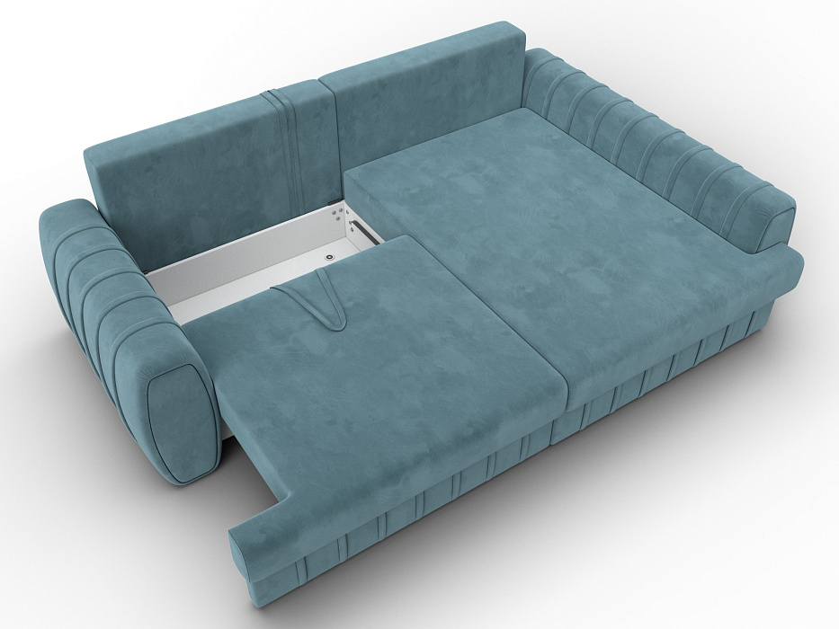 Диван угловой Лига-057 НПБ угол правый (seven 113 бирюзовый)