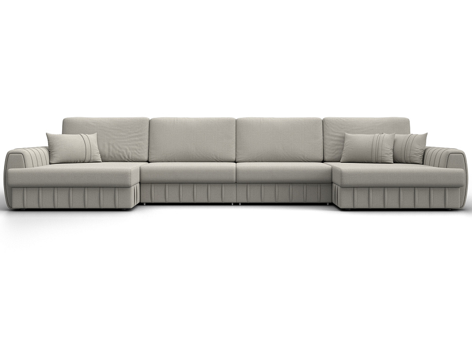 Диван П-образный Лига-057 НПБ Лонг (амур 02 бежевый)