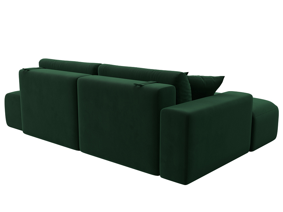 Диван угловой Лига-036 НПБ Модерн левый угол (seven 626 зеленый)