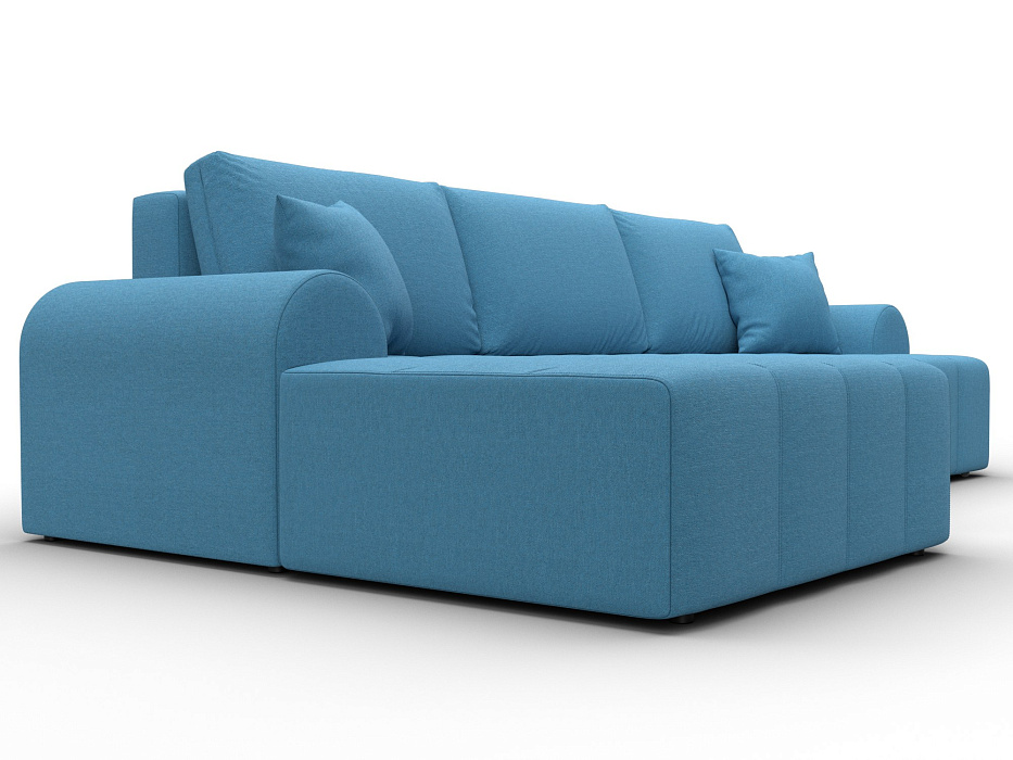 Диван угловой Лига-080 угол левый (амур 10 голубой)