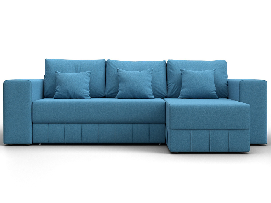 Диван угловой Лига-076 угол универсальный (амур 10 голубой)