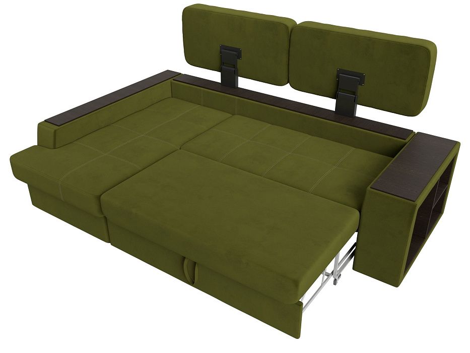 Диван угловой Брюссель левый угол (зеленый;бежевый)