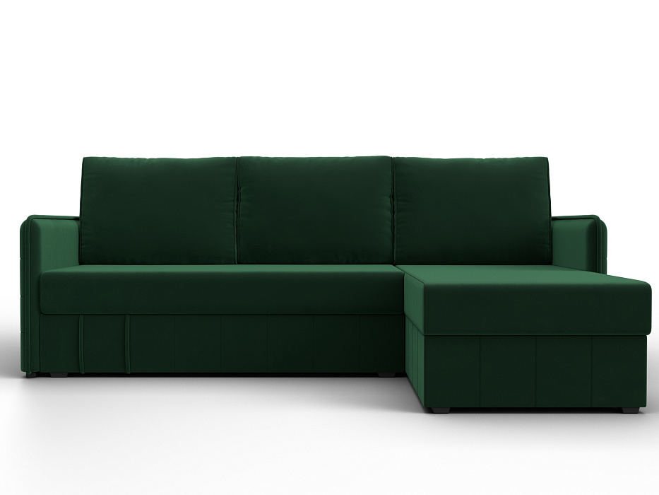 Диван угловой Слим угол универсальный (seven 626 зеленый)