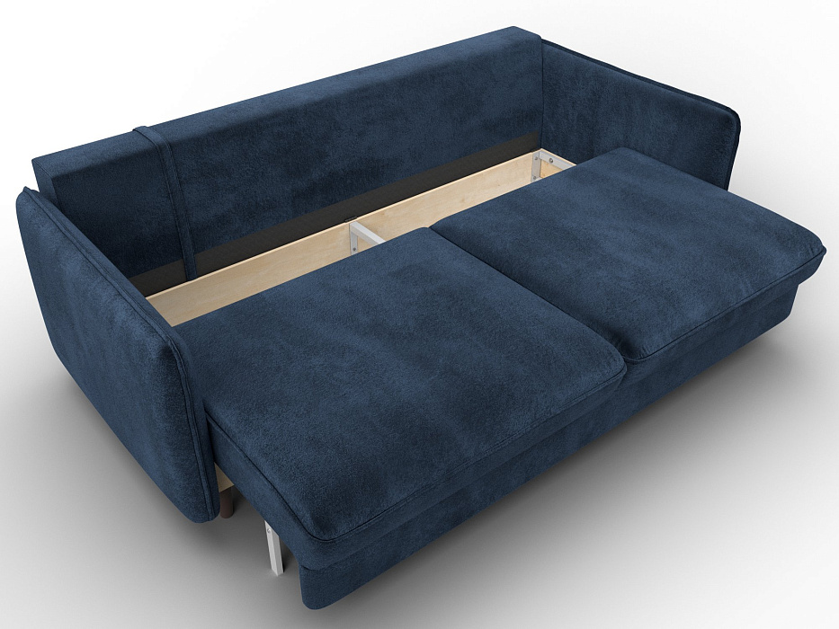 Диван прямой Лига-064 НПБ (tower 13 синий)