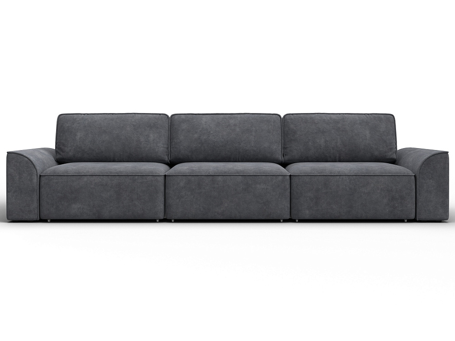 Диван прямой Лига-048 НПБ Лонг (brut 16 темно-серый)