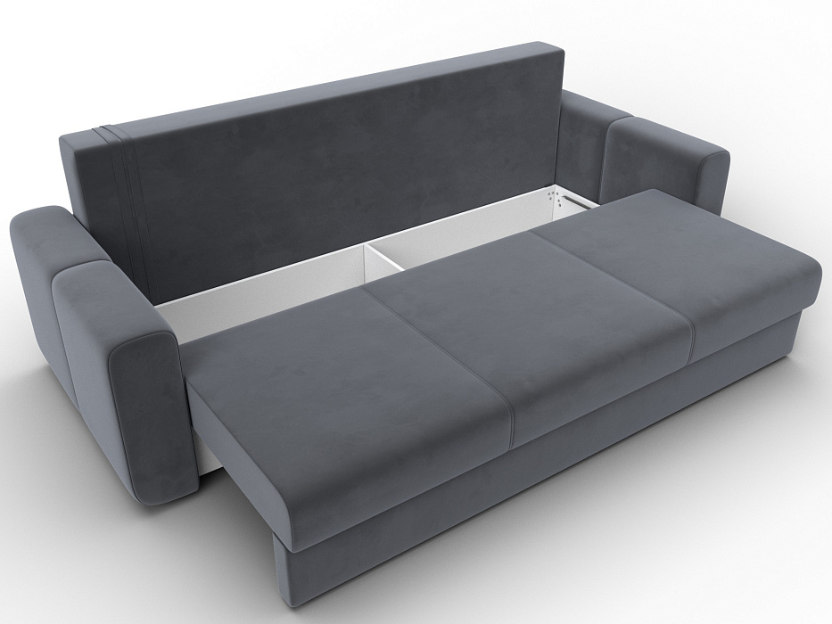 Диван прямой Лига-031 (seven 17 серый)