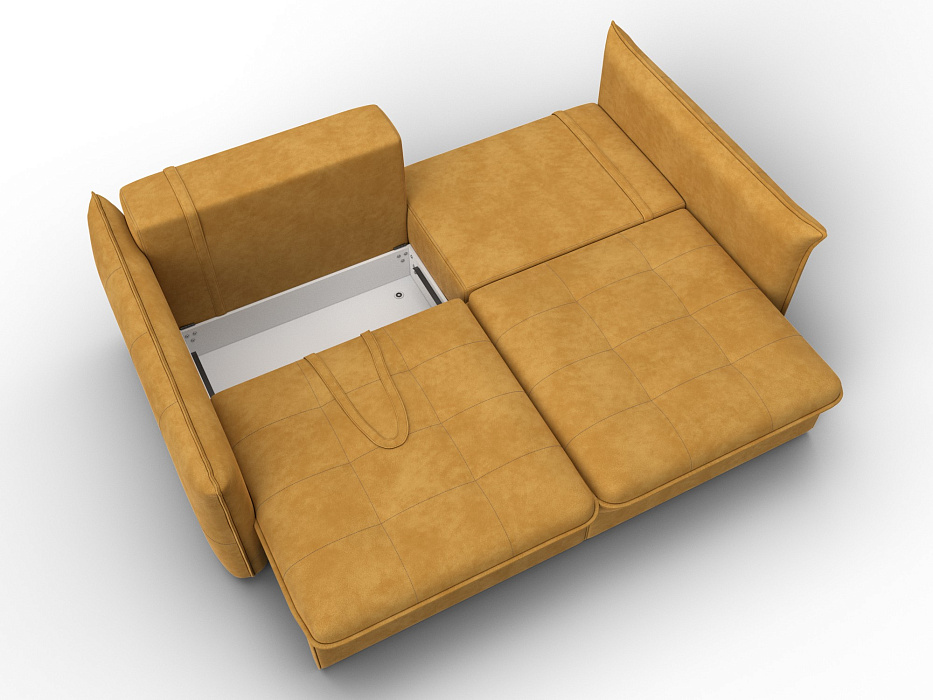 Диван прямой Лига-100 НПБ (brut 10 желтый)