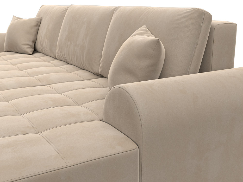 Диван угловой Лига-080 угол правый (seven 729 бежевый)