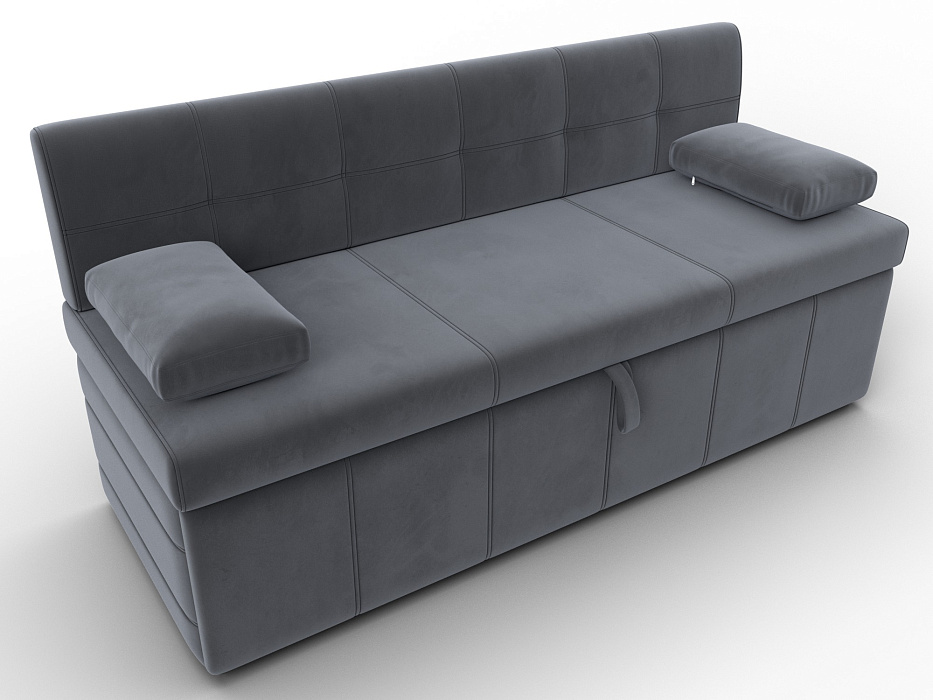 Диван кухонный прямой Лео (серый)