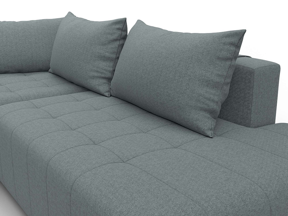 Диван угловой Лига-103 НПБ угол левый (амур 07 серый)