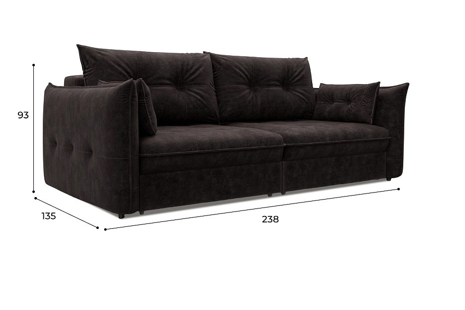 Диван прямой Лига-100 НПБ фото в интернет-магазине Лига Диванов