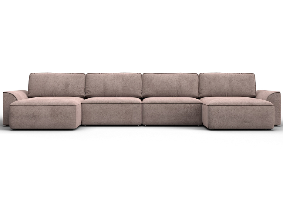 Диван П-образный Лига-048 НПБ лонг (tower 05 бежевый)